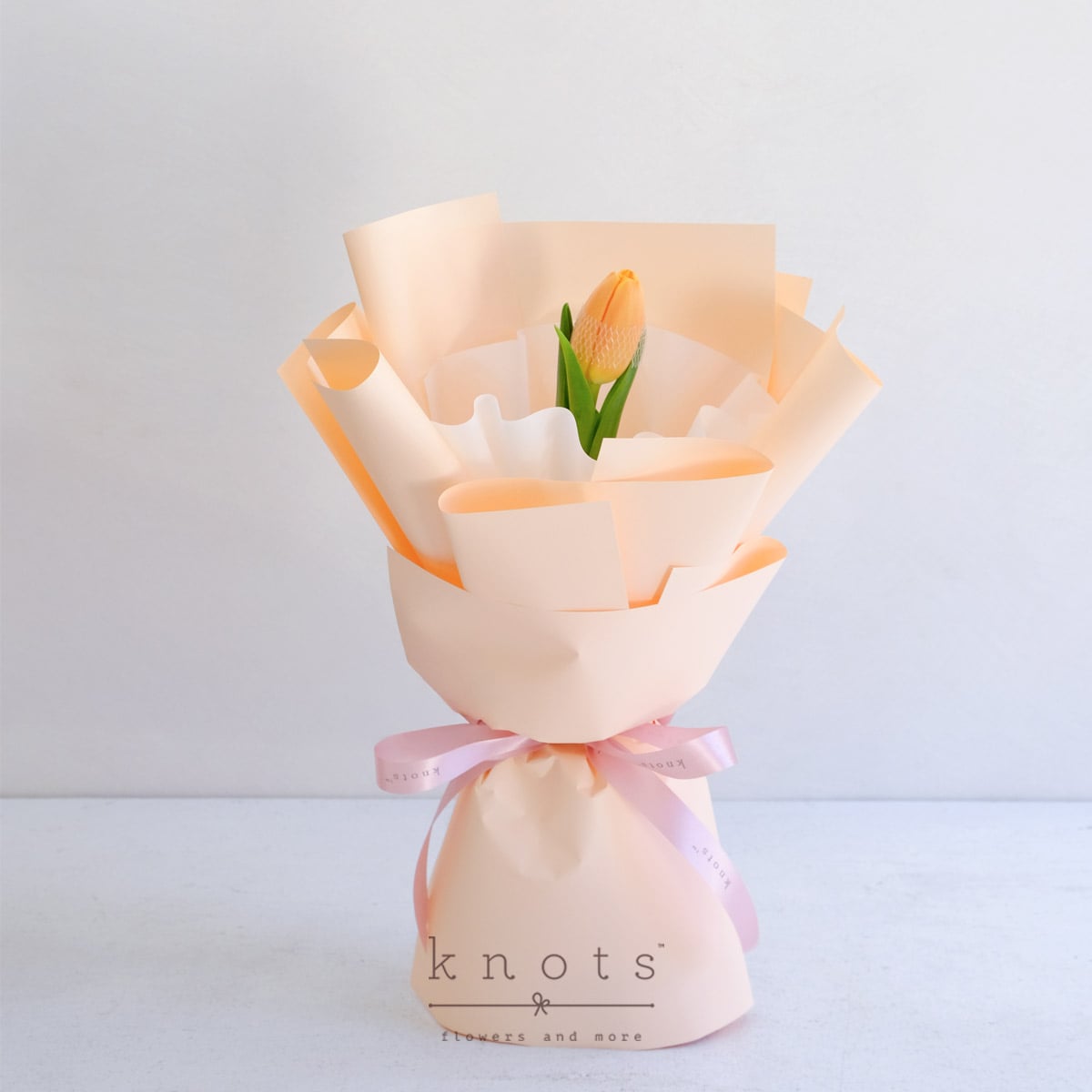 Yasmine (Salmon Orange Tulip Bouquet)