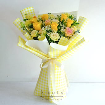 Every Summertime (Yellow Roses & Tulips Bouquet)