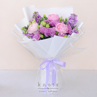 Peony Lane (3 Pink Peonies Bouquet)