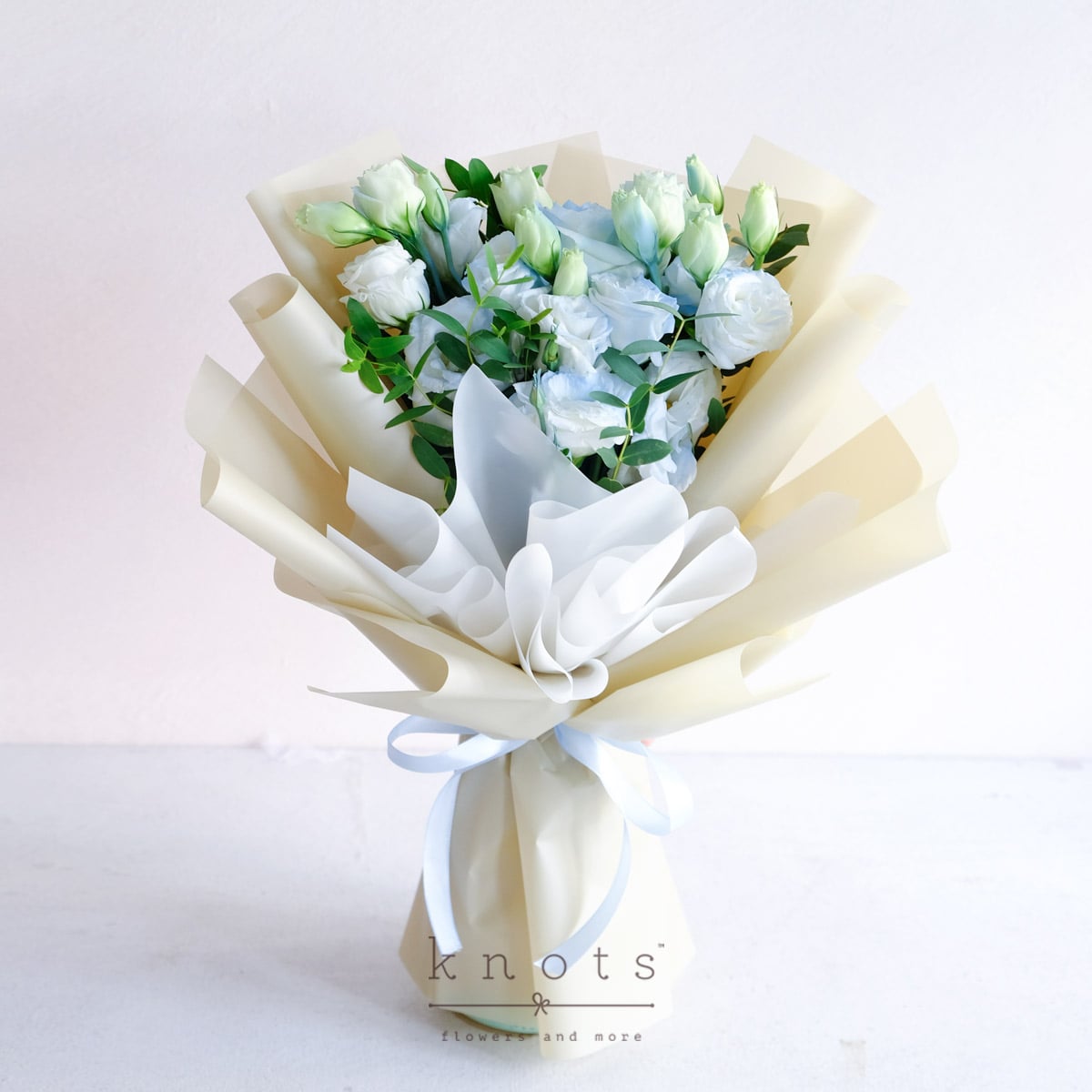 Krista (Light Blue Rose Bouquet)