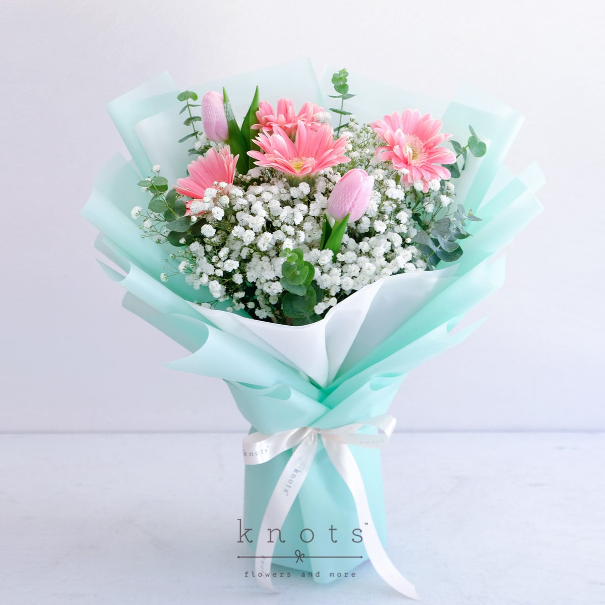 Ricky (Pink Tulips & Gerbera Bouquet)