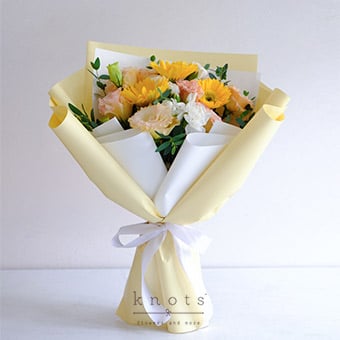 Sunshine Embrace (Yellow Gerbera Bouquet)