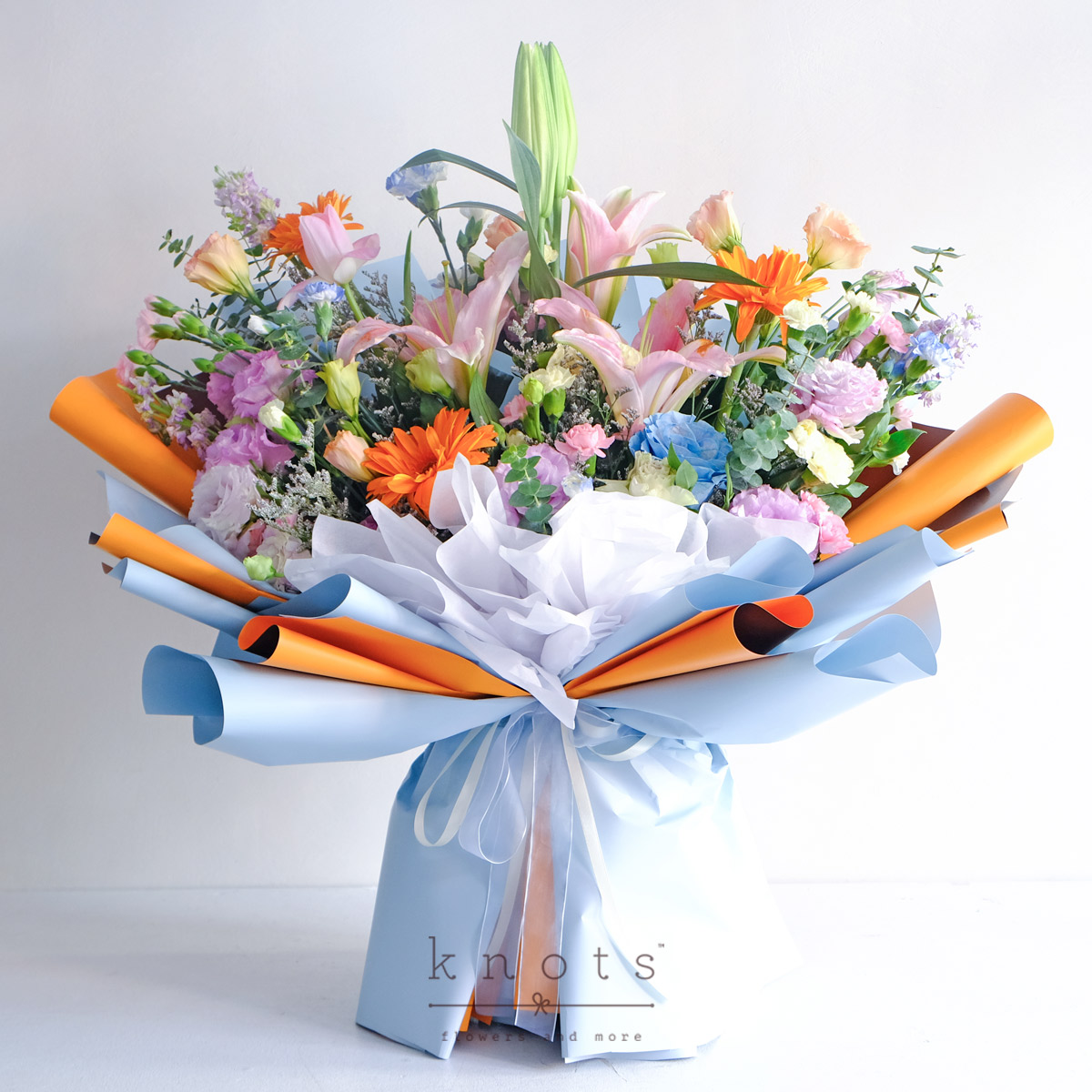 Flare of Love (Ecuadorian Rose, Lily and Gerbera Bouquet)