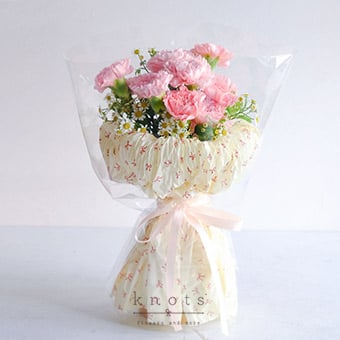 Pretty Demure (Pink Carnations Bouquet)