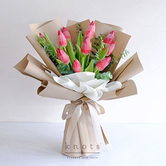 Red Allure (Red Tulips Bouquet)