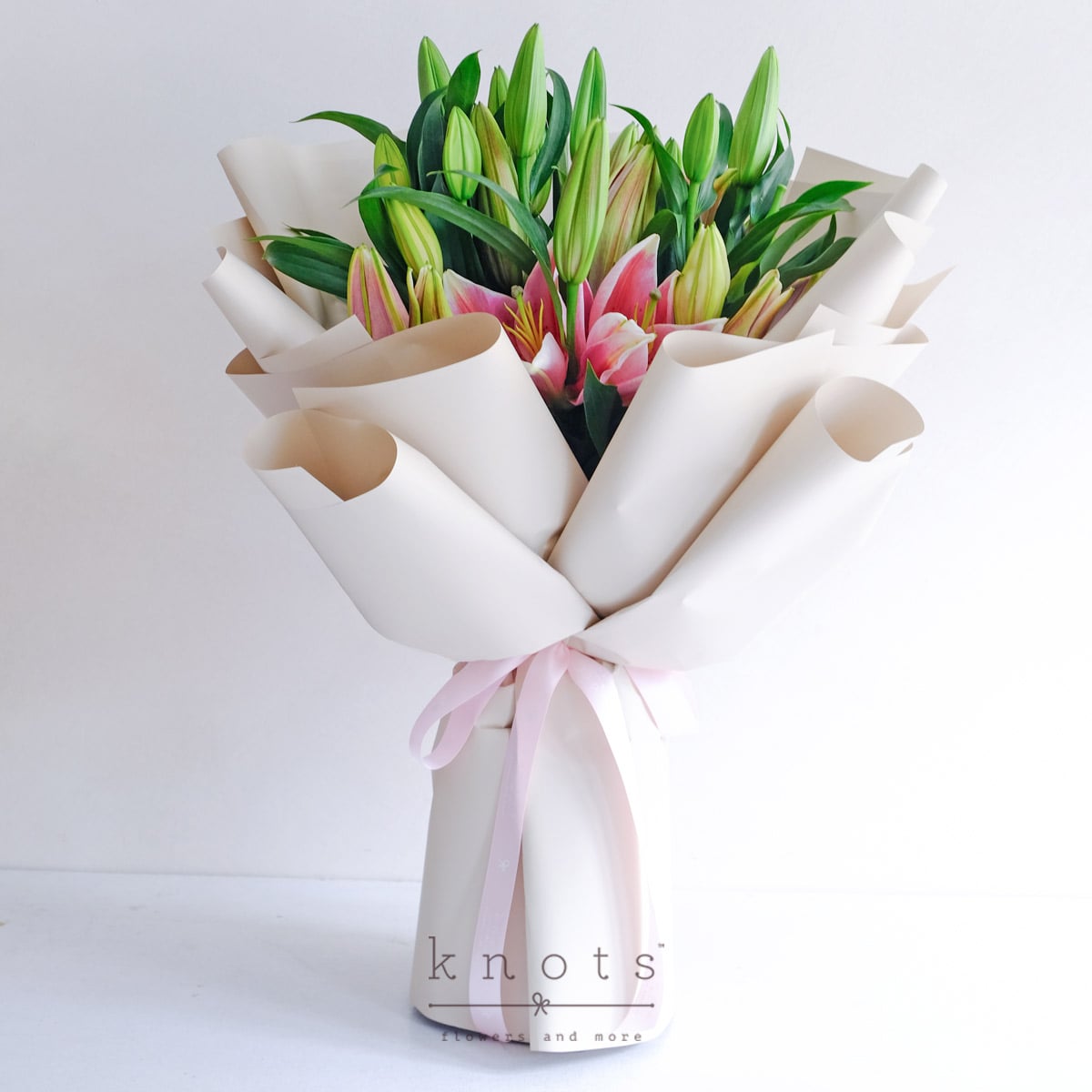 Blushing Promise (Pink Lily Bouquet)