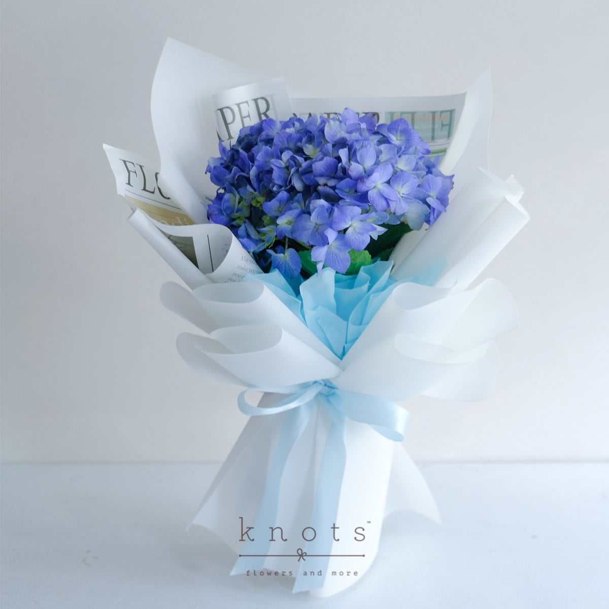 Silvermist (Blue Hydrangea Bouquet)