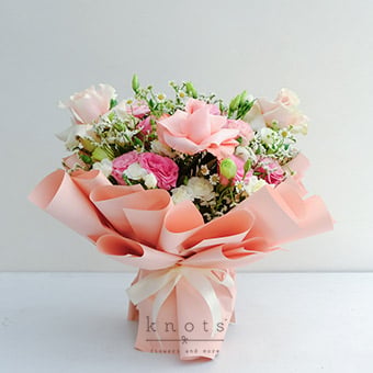 Sweet Serenity (Pink Ecuadorian Roses Bouquet)