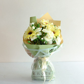 Pure Elegance (White Gerbera Bouquet)