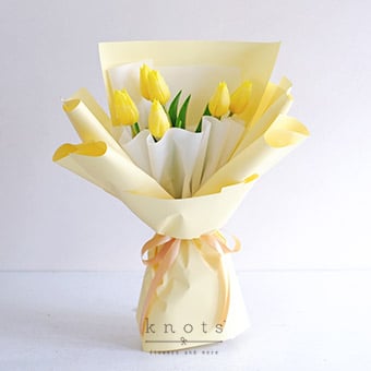 Warm Emotions (Yellow Tulips Bouquet)