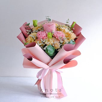 Her Smile (Pink Ecuadorian Rose Bouquet)