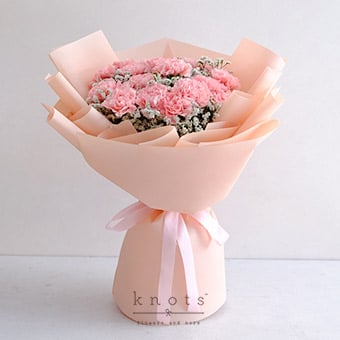 Endless Beauty (20 Pink Carnations Bouquet)