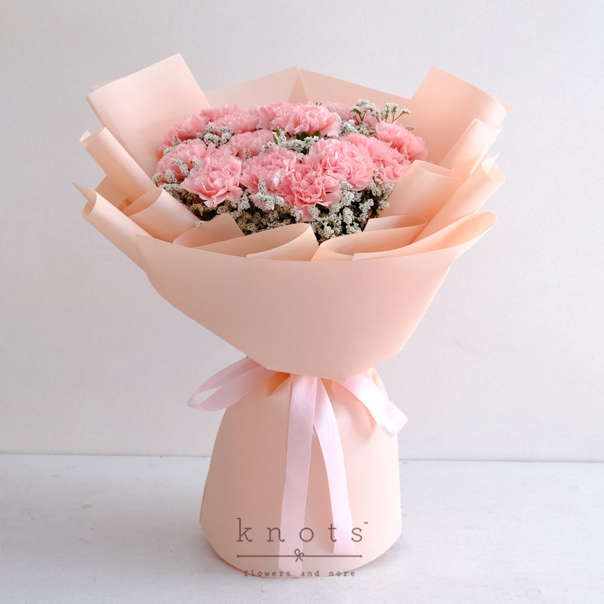 Endless Beauty (20 Pink Carnations Bouquet)