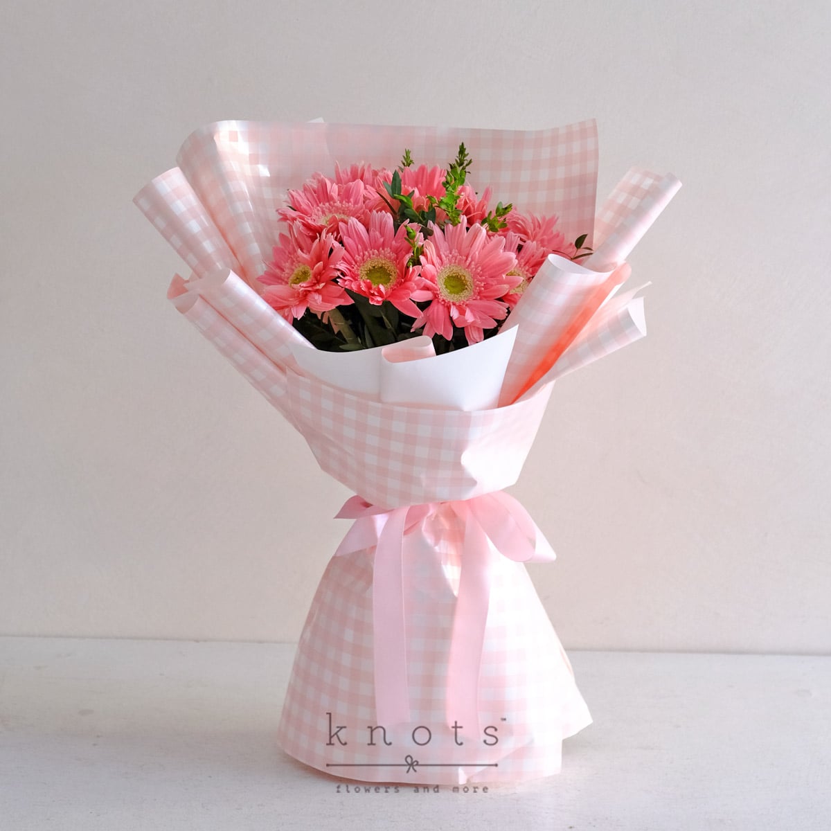 Sweet Confession (10 Pink Gerbera Bouquet)