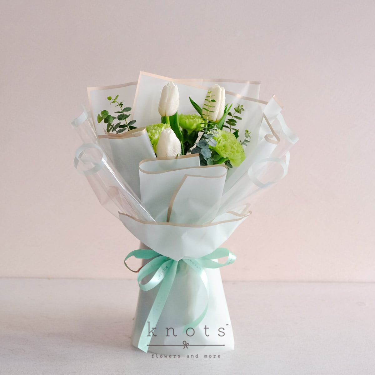 Serenity (White Tulips Bouquet)
