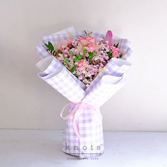 Blossom of the Heart (Pink Rose & Tulip Bouquet)