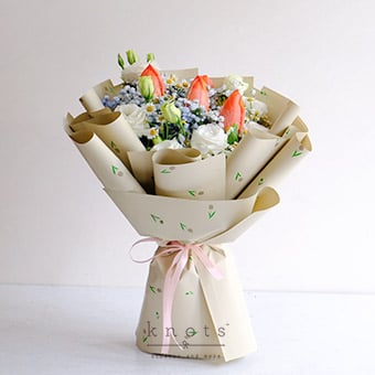Irene (Orange Tulips Bouquet)