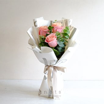 My Reason For Being (3 Pink Ecuadorian Roses Bouquet)