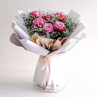Floral Bliss (Purple Ecuadorian Roses Bouquet)