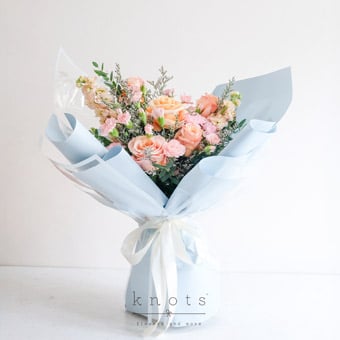 Ocean of Love (Shimmer Ecuadorian Roses Bouquet)