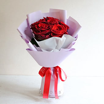 Crimson Allure (6 Red Ecuadorian Roses)
