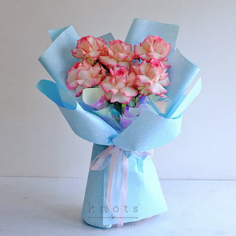 Two-toned Pink Roses Bouquet