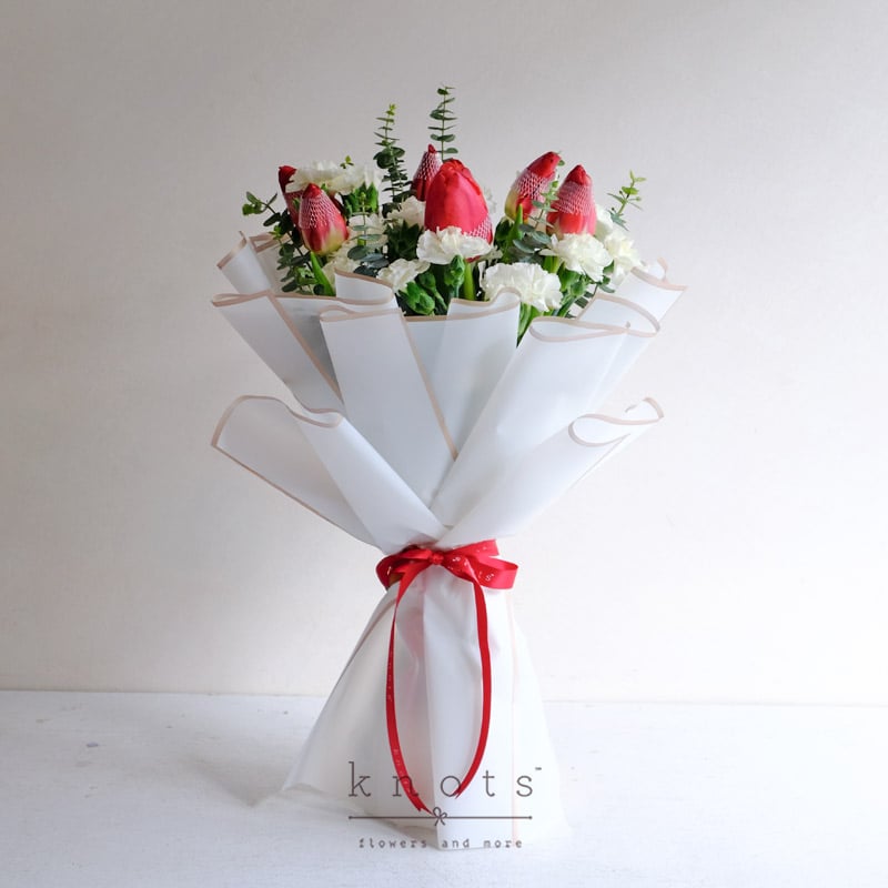 Love in Bloom (Red Tulips Bouquet)