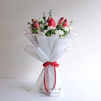 Love in Bloom (Red Tulips Bouquet)