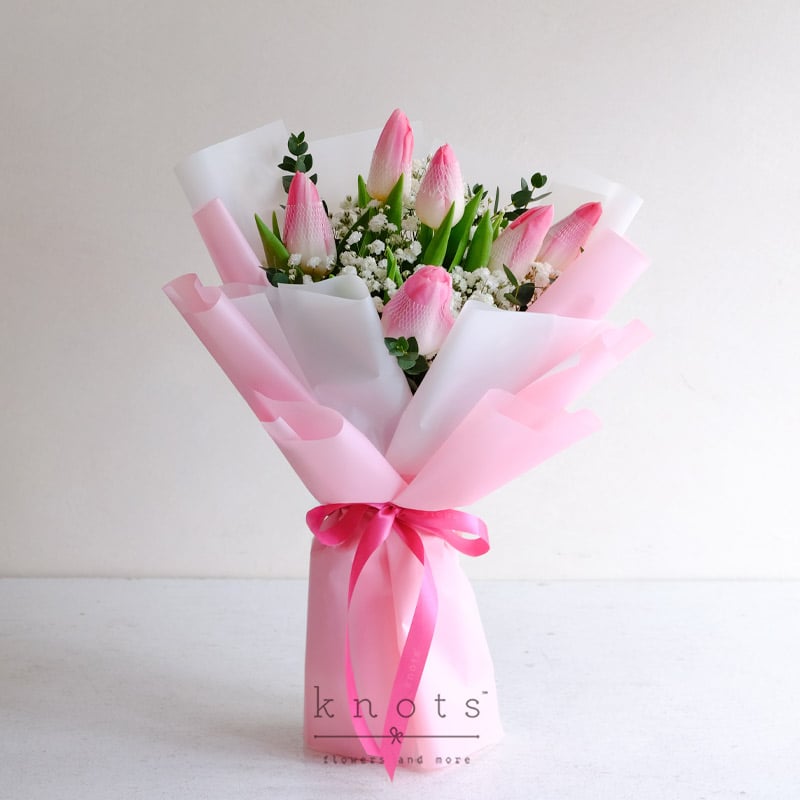 Tulip Tides (Pink Tulips Bouquet)