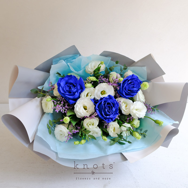 My Endless Blue (Blue Ecuadorian Roses Bouquet) | Knots.ph