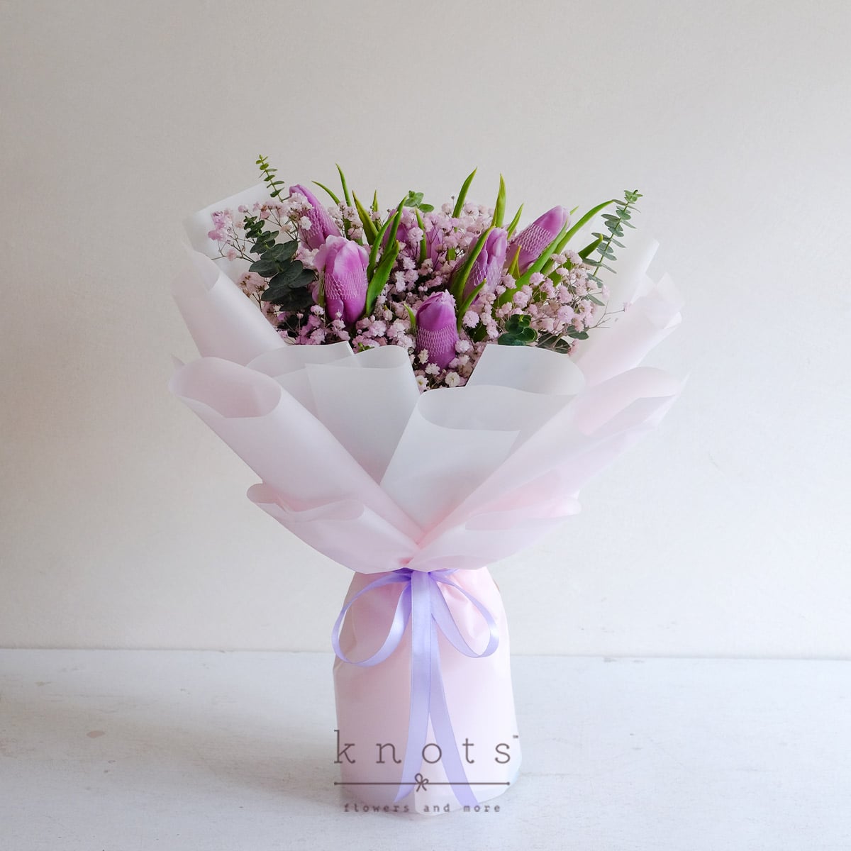 Amethyst Skies (Purple Tulips Bouquet)