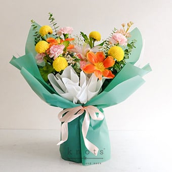 Tropical Pastel (Mixed Flowers Bouquet)