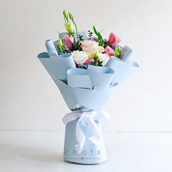 Bluebell Blush (Pink Ecuadorian Rose Bouquet)