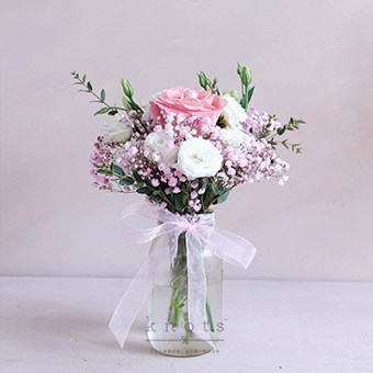 Blush Life (Pink Rose Arrangement)