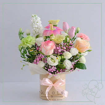 Cherish with Love (Tulips and Roses Arrangement)