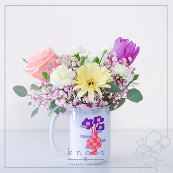 Filled with Joy (Pink Ecuadorian Rose, Tulip and Gerbera Arrangement)