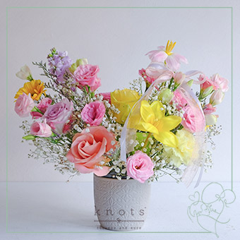 Springdale (Pink Ecuadorian Rose and Tulip Arrangement)
