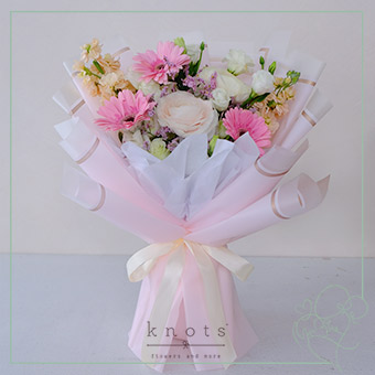 Charming Surprise (Ranunculus and Pink Gerbera Bouquet)
