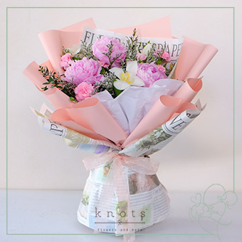 Everlasting Grace (Peonies and Tulip Bouquet)
