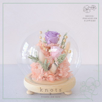 Ethereal Beauty (Preserved and Dried Dome Flower Arrangement)