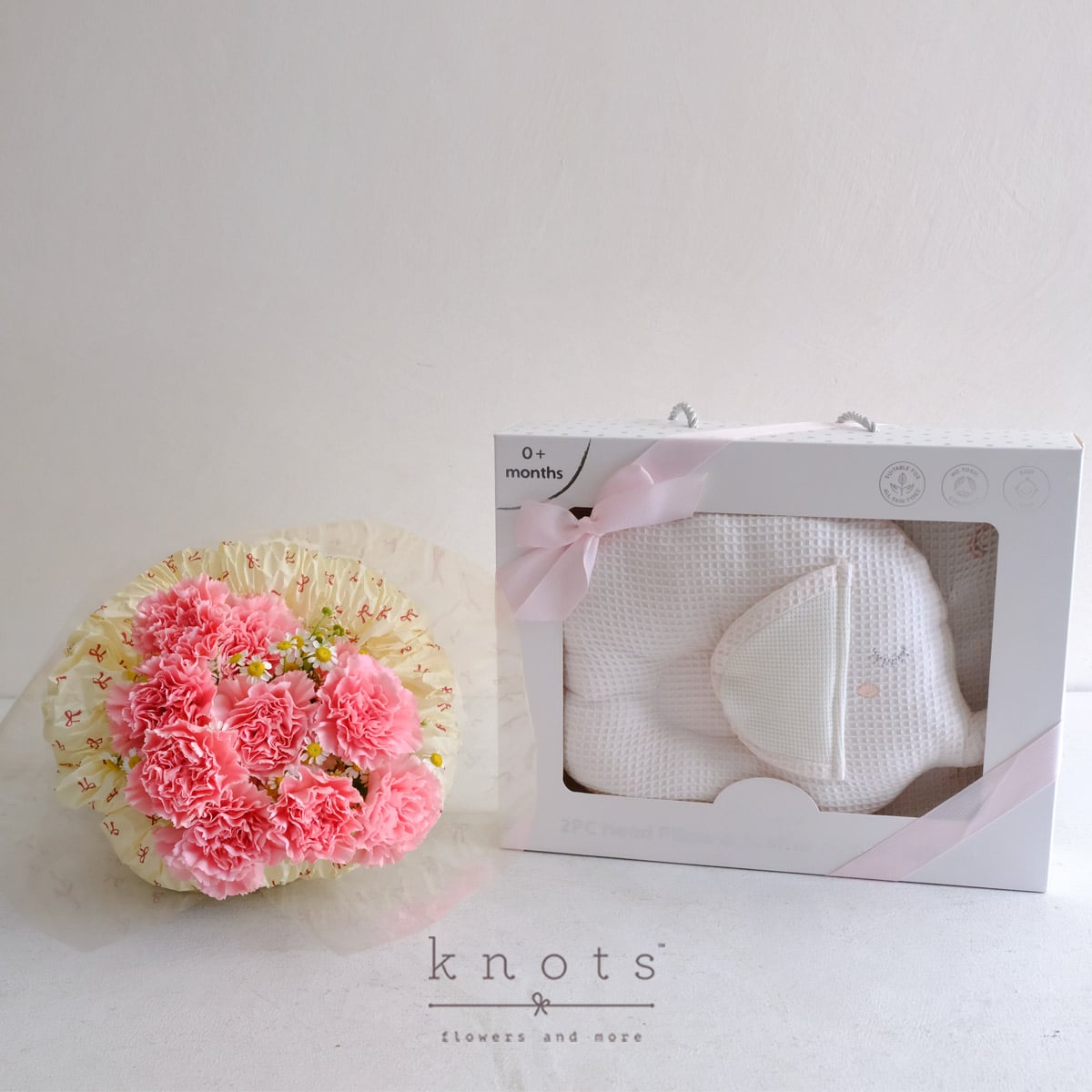 Blush Beginnings (Flowers and Newborn Gift)
