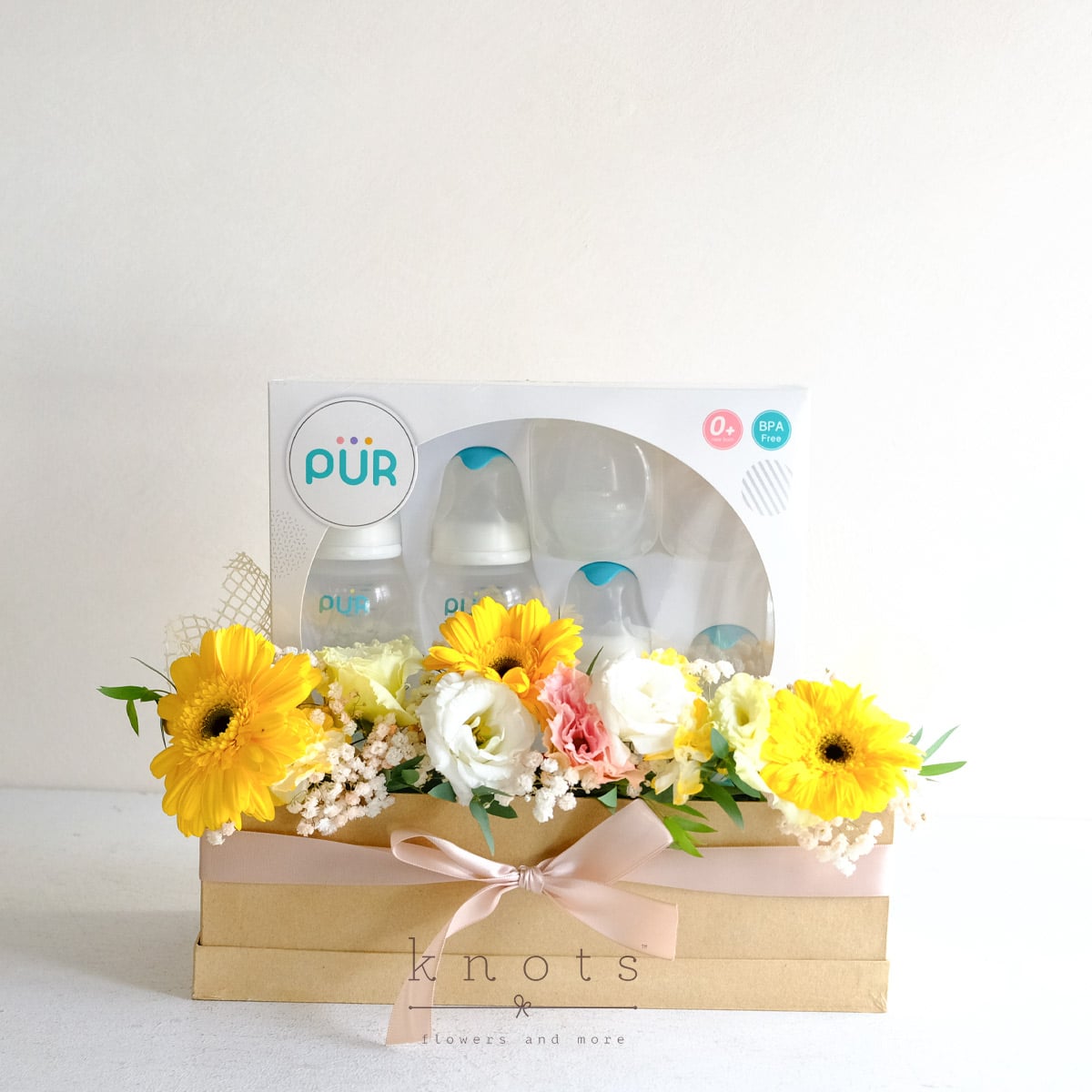 Welcome Wishes (Flowers with Newborn Gift)