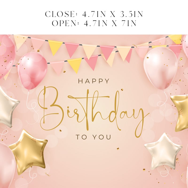 Birthday Pink Balloons