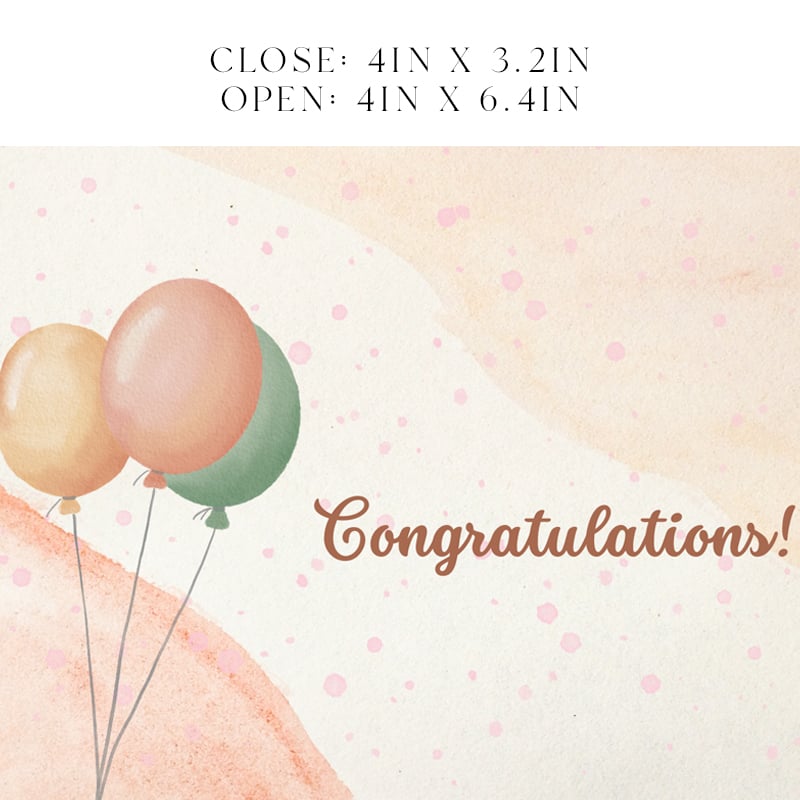 Congratulations 3 Balloons