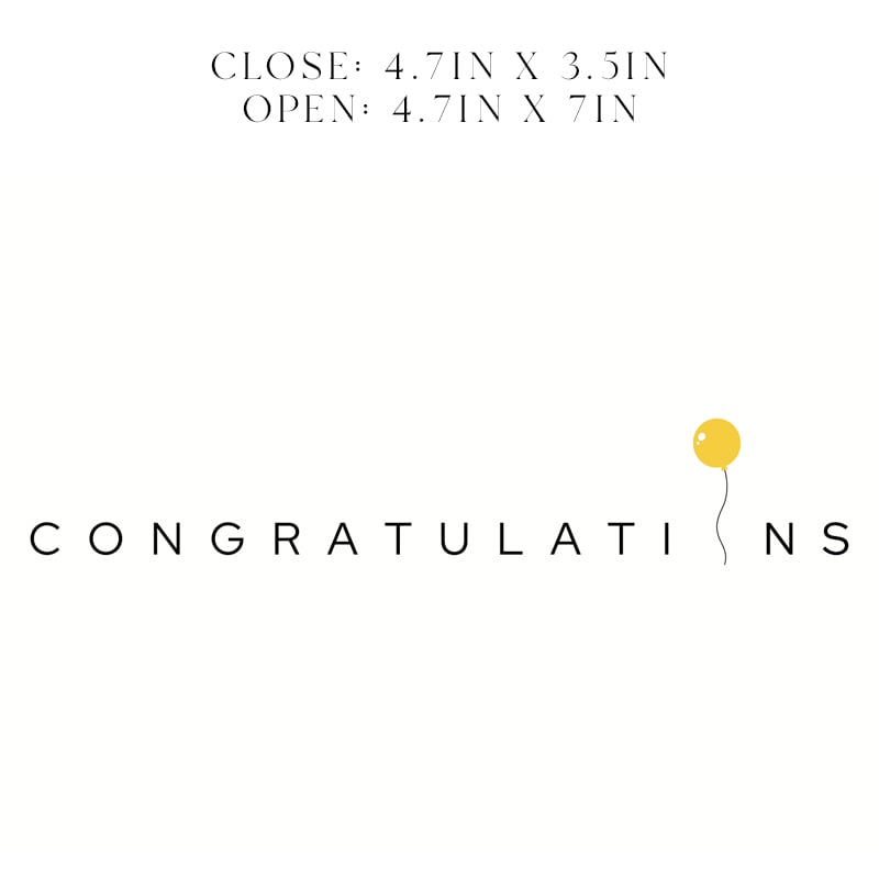 Congratulations Yellow Balloon
