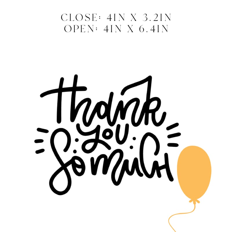 Thank You So much (Balloon Design)