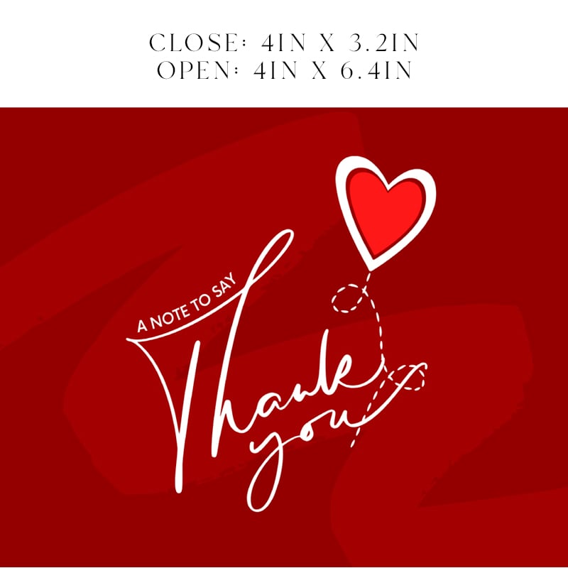 A Note To Say, Thank You