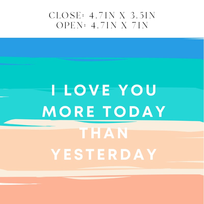 I Love You More than Today Than Yesterday