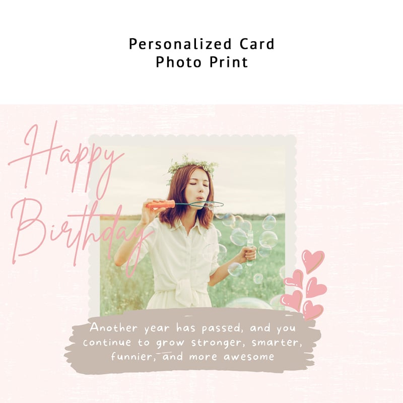Birthday Pink (Personalized Card)