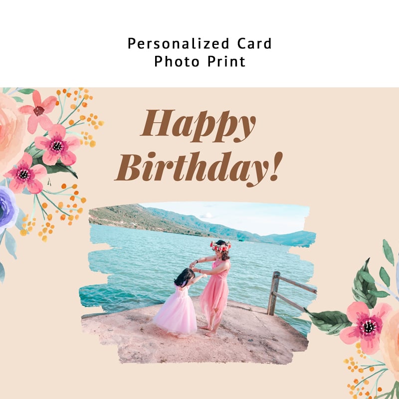 Birthday Flora (Personalized Card)